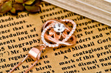 Rose Gold 925 Sterling Silver Celtic Necklace With European And American Style