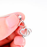 Cubic Zircon Heart And Animal Puppy Wholesale Pendant Necklace