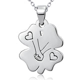 Hand In Hand Necklace I Love You Every Step Of The Way Engraved Necklace