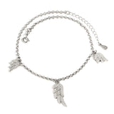 Adjustable Chain Wings Shape Bracelet Design Jewelry Extension Chain Bracelet