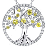 Silver CZ Tree of Life Jewelry
