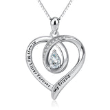 Engraved Necklace Always My Sister Forever My Friend Silver Necklace
