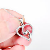 Heart Shaped Necklace Factory 925 Sterling Silver Jewelry For Wedding Holiday Gift For Woman