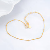 Bead Yellow Gold Plating Bracelet Chain Small Silver Ball Bracelet Jewelry