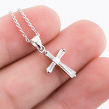Small Cross Religious Necklace Gemstone Accessory Necklace