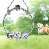 Dog Charms 925 Sterling Silver Puppy French Bulldog Poodle Animal Beads Charm For Dog Lovers