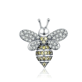Silver Queen Bee Charm