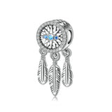 Dreamcatcher Devil's Eye beads S925 Sterling Silver Beads bracelet Accessories charms Jewelry