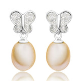 Pearl Earrings For Women Jewelry Elegant Beautiful Silver Earrings