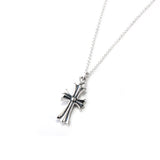 Classic Cross Necklace Factory 925 Sterling Silver Necklace For Woman