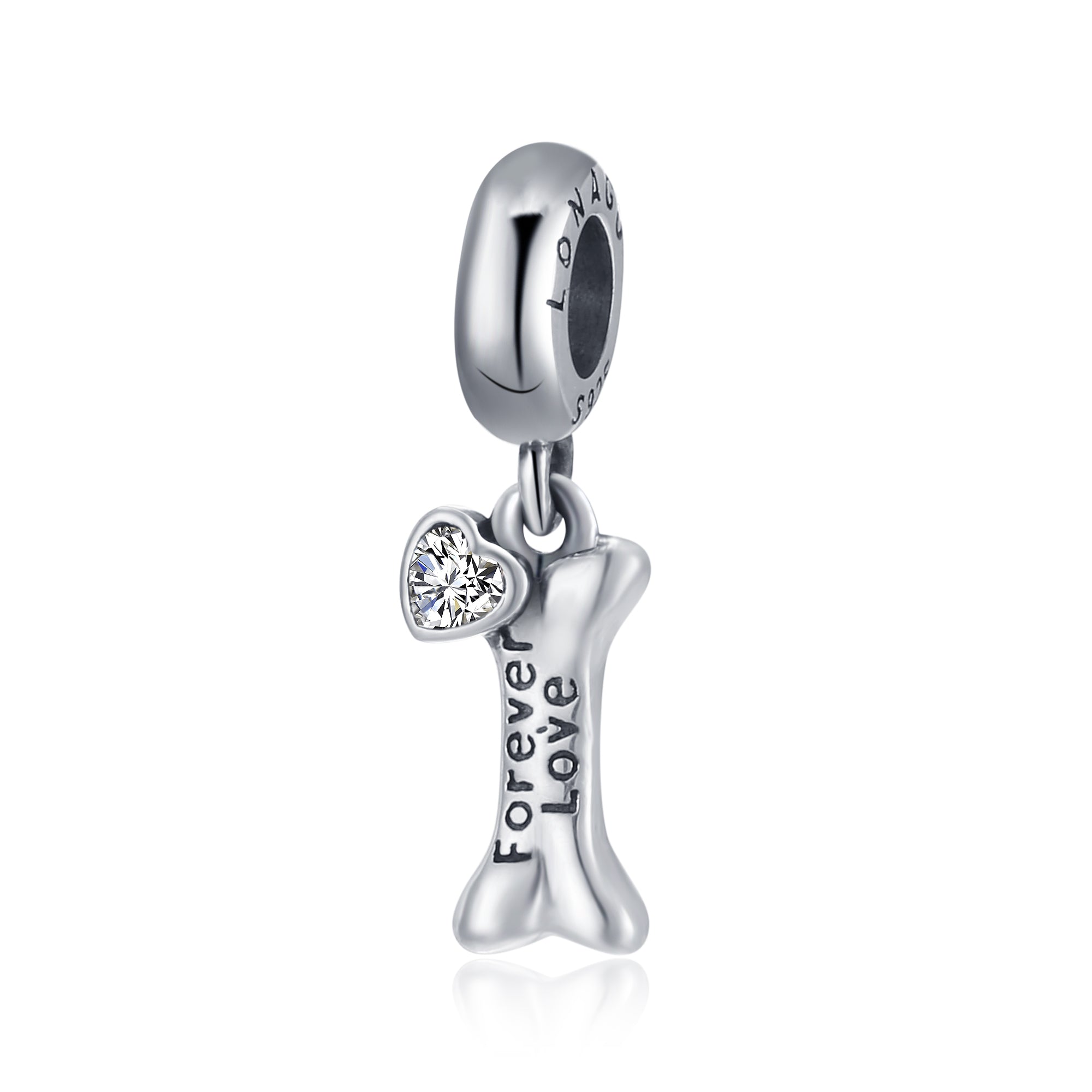 Bracelet Charms Accessory Silver Forever Love Puppy Lovely Bone Charms