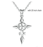 925 Sterling Silver Christian Cross Pendant necklace polishing silver Charm everyday jewelry for Women good luck Gift