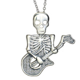 Guitar Lady Skull Pendant Necklace Hot Sale Fashion High Quality