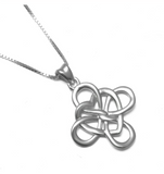 925 Sterling Silver Good luckly Celtics Love Knot Pendant Charm Necklaces For Women Jewelry Birthday Gift