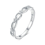 925 Sterling Silver Exquisite Lace Flower Finger Rings Fine Jewelry For Women