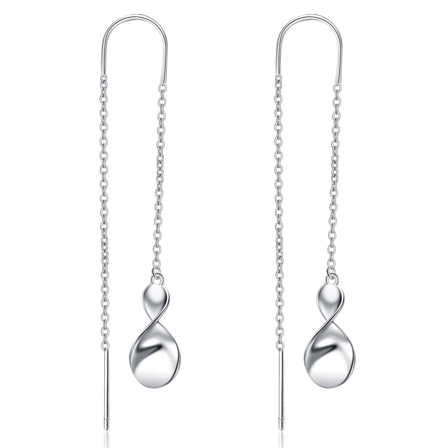 925 Sterling Silver Simple Long Ear Line Earrings Wholesale Tassel Earrings
