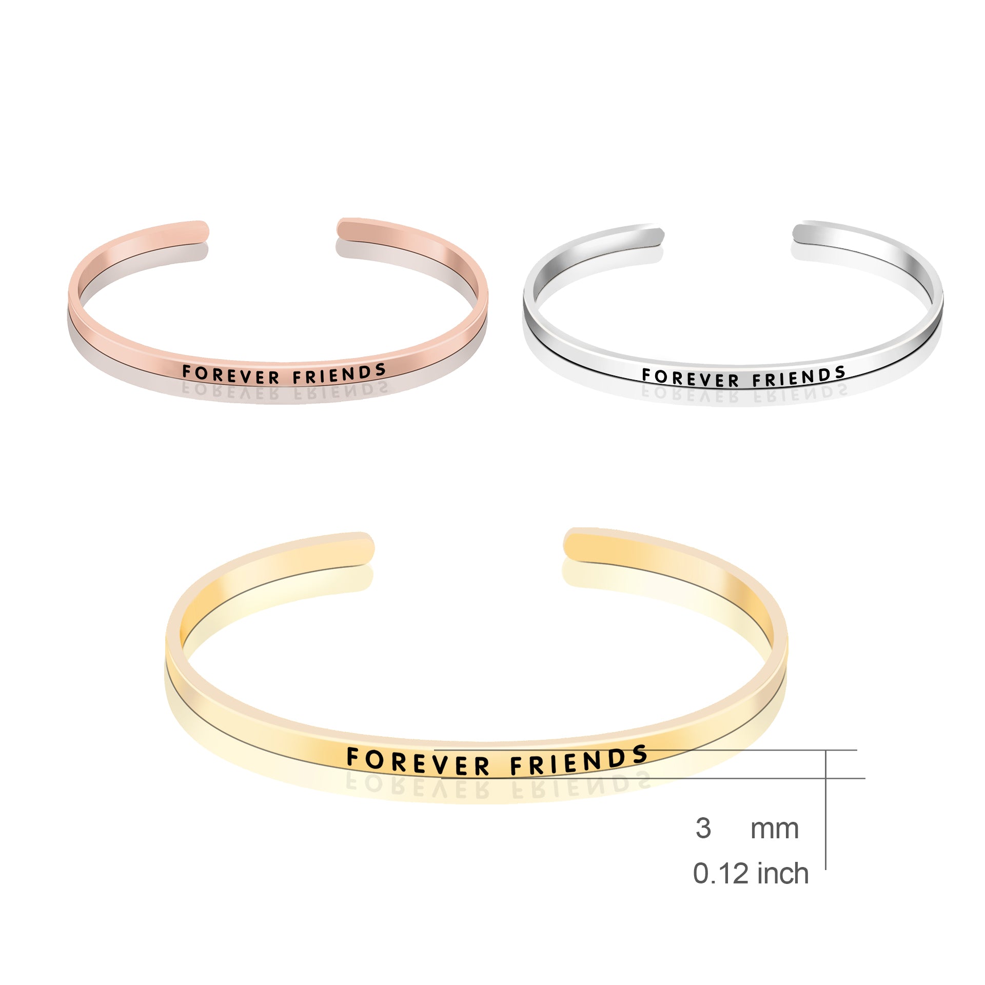 Friends Forever Bangle Design Silver Jewelry Friends Birthday Best Bangle