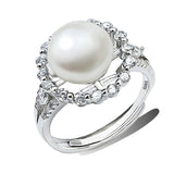 Latest Pearl Ring Design For Ladies Customized Fashion Women