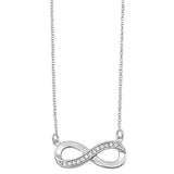 Infinity Knot Cubic Zirconia Pendant Necklace 