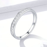 925 Sterling Silver Shining Stone Finger Rings Precious Jewelry For Women