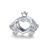 925 Sterling Silver Cute Pumpkin Car Charm Precious Jewelry For Women