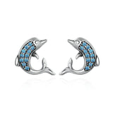 Exquisite Animal Dolphins Stud Earrings