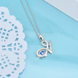 Latest Design 925 Silver Letter Pendant New Arrival Fashion Simple G Necklace