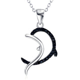 Dolphin Necklace Animal Jewelry For Wholesale 925 Sterling Silver