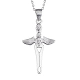 Cross Wings Necklace Men Male Cool Charm Jewelry Necklace