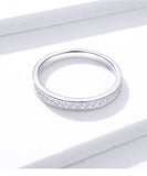 925 Sterling Silver Shining Stone Finger Rings Precious Jewelry For Women