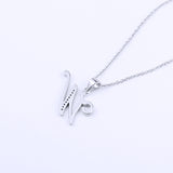 925 Sterling Silver Fashion Jewelry Woman Accessories Pendant Letter W