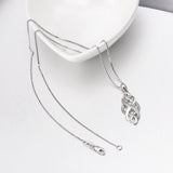 Custom 925 Sterling Silver Cubic Zirconia Necklace for Graduation