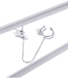 925 Sterling Silver Cute Swallow Clip Earrings Precious Jewelry For Women