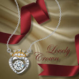 S925 Sterling Silver Fashion Personality Strawberry Crown Pendant Necklace Female Jewelry Cross-Border Exclusive