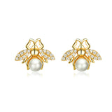 Design Pearl Stud Earrings