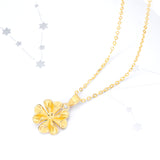 18K Gold European And American Fashion Explosion Flower Necklace Luxury Boutique Jewelry