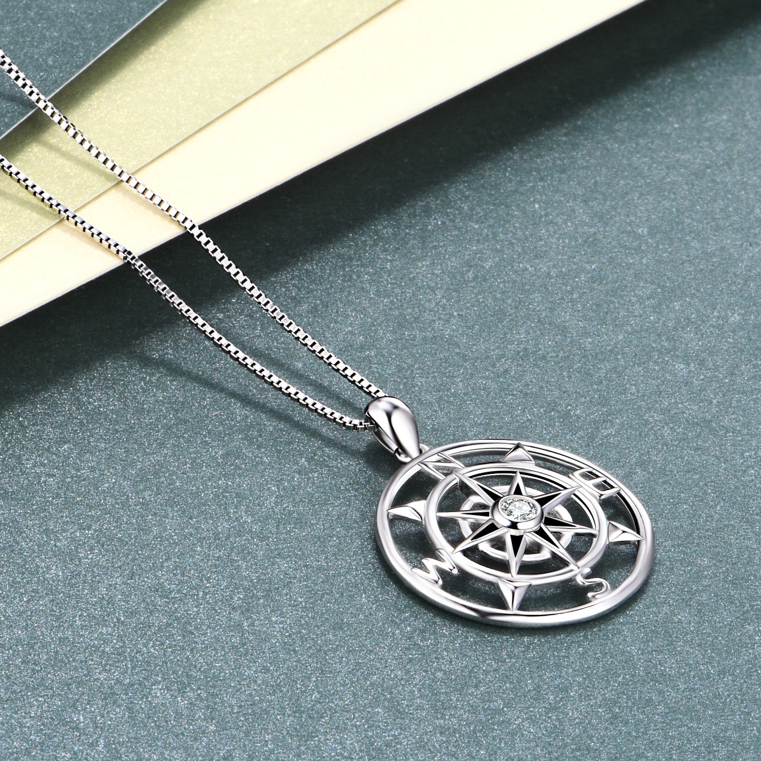 Hollow Compass  Necklace Direction Traveler Cool Girl Jewelry Distant Necklace