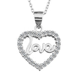 Mother's Day Heart Loving Necklace Zirconia Full Charms Necklace