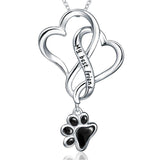 my best friend dog footprint necklaces & pendants