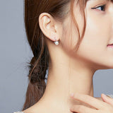 925 Sterling Silver Cute Bear Stud Earrrings for Women Fashion Jewelry