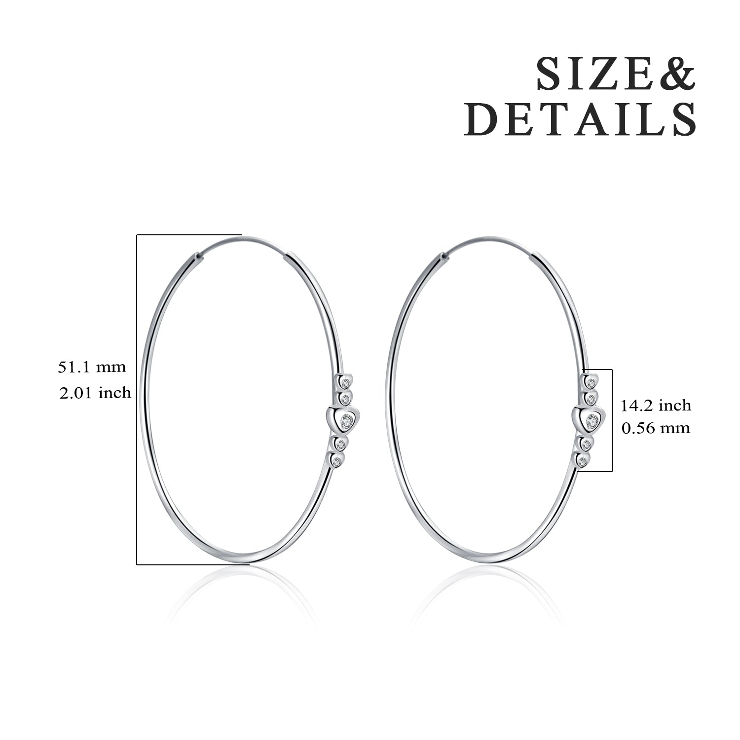 Round Circle Zirconia Earrings Hoop Amazon Hot Selling Earrings