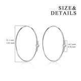 Round Circle Zirconia Earrings Hoop Amazon Hot Selling Earrings