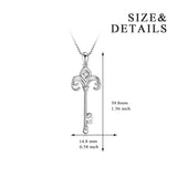 Key Necklace High Quality Cubic Zirconia Fashionable style Necklace