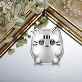 Cute Cat Charm Christmas Charms Gifts 925 Sterling Silver Meow, Play with Me Bead Charm fit for Bracelet Christmas Jewelry Gift for Women Girls