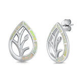 Opal Tree  Stud Earrings