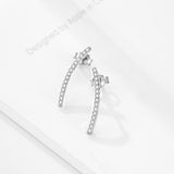 Fashion Latest Jewelry Designs Classic Elegant Shining Earrings Silver 925