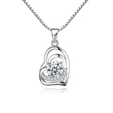 925 Silver Jewelry Korean Version Of The Best-Selling Fashion Simple Love Heart Pendant