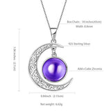 Birthstone Jewelry Women 925 Sterling Silver Free Customized Engravable Necklace Birth Stone Gift