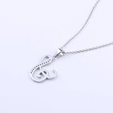 925 Sterling Silver Fashion Jewelry Woman Accessories Pendant Letter S