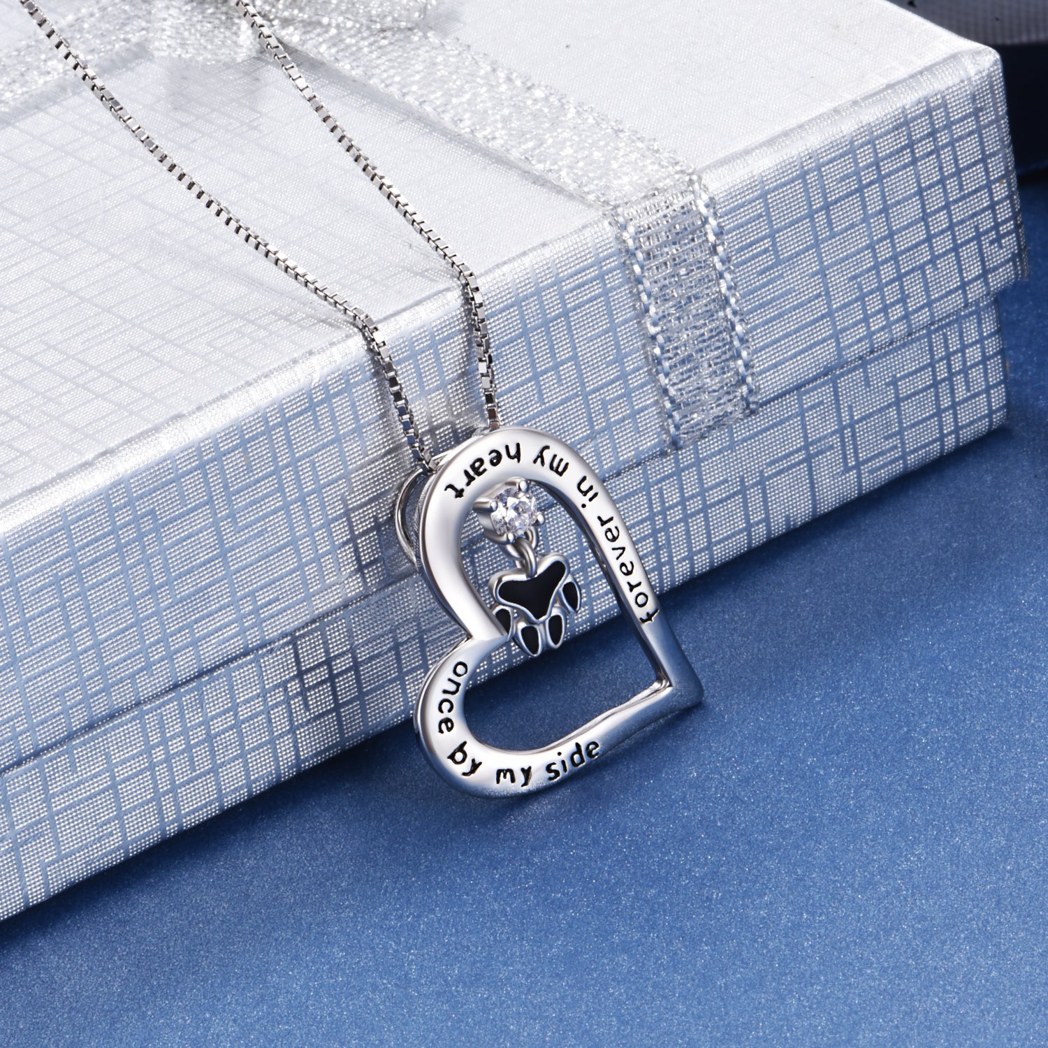 Dog Claw Love Necklace Forever In My Heart Once In My Side Necklace